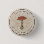 Pin Terra Solta - Foraging & Mycology Ronde Button 3,2 Cm (Voorkant)