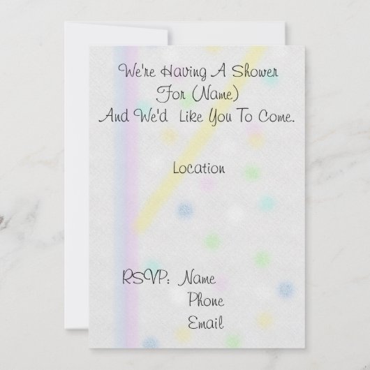 Pin the Date Dark Baby Boy Shower Invitation Save The Date (Achterkant)