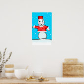 Pin the Nose on the Snowman Game Poster (Keuken)