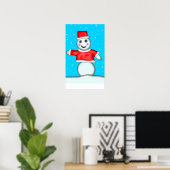 Pin the Nose on the Snowman Game Poster (Thuiskantoor)
