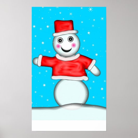 Pin the Nose on the Snowman Game Poster (Voorkant)