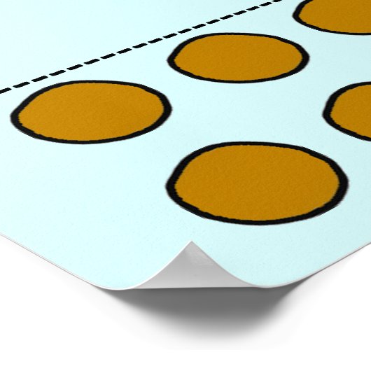 Pin the Pepperoni on the Pizza Game Poster (Hoek)