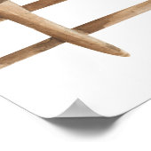 Pin the Tail Koe Farm Animals Girl Birthday Roze Poster (Hoek)