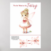 Pin the Wand op de Fairy Verjaardagsfeestspel Poster (Voorkant)