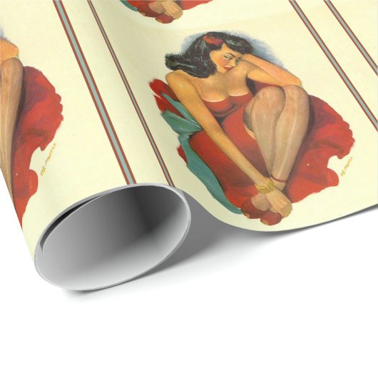 Pin Up 1950 Cadeaupapier (Rol Hoek)