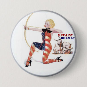 Pin-up Archer Button