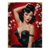 Pin-Up Asiatique Cerisier in 🌸 Perfect Poster (Voorkant)