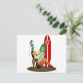 Pin-up Basque Frankrijk Briefkaart (Staand voorkant)