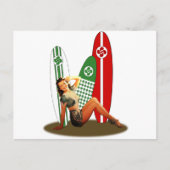 Pin-up Basque Frankrijk Briefkaart (Voorkant)