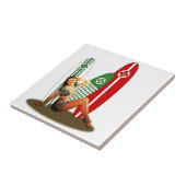 Pin-up Basque Frankrijk Tegeltje (Zijkant)