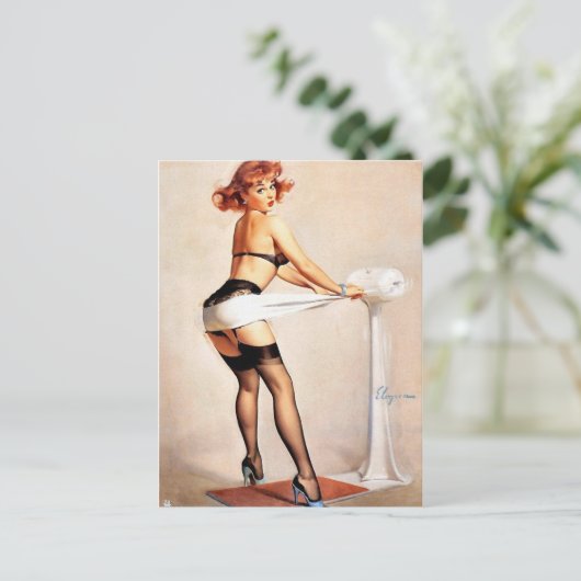 Pin-up-bewerking Briefkaart (Staand voorkant)