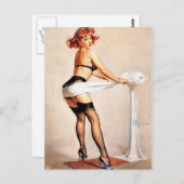 Pin-up-bewerking Briefkaart (Voorkant / Achterkant)
