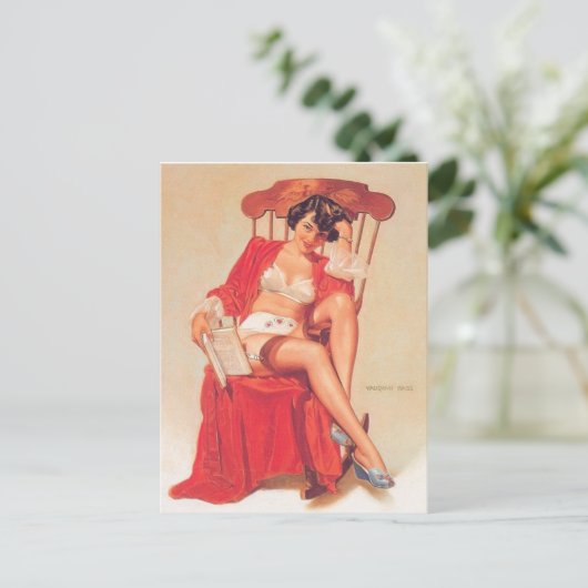   pin-up briefkaart (Staand voorkant)