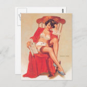 pin-up briefkaart (Voorkant / Achterkant)