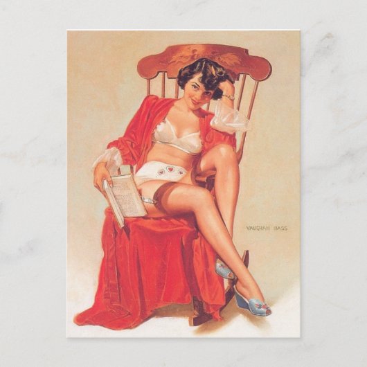 pin-up briefkaart (Voorkant)
