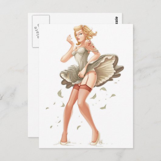 pin up briefkaart (Voorkant / Achterkant)
