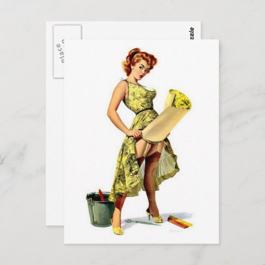   pin-up briefkaart (Voorkant / Achterkant)