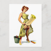   pin-up briefkaart (Voorkant)