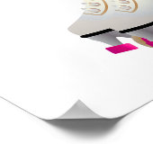  pin-up Car hoproller schaats girl Poster (Hoek)