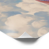 Pin-Up Chewil Arc-en-Ciel in de wolken weergeven Perfect Poster (Hoek)