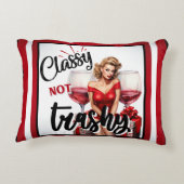 Pin-up chic, niet ordinair accent kussen (Achterkant)