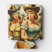  Pin-up Cowgirls Blikjeskoeler (Achterkant)