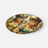  Pin-up Cowgirls Papieren Bordje (Gekanteld)