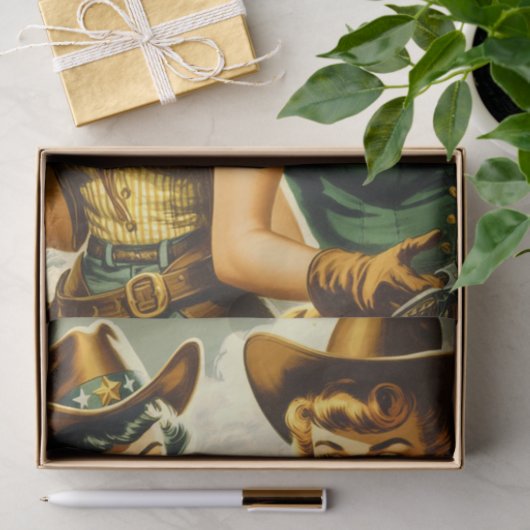  Pin-up Cowgirls Tissuepapier (Geschenk)