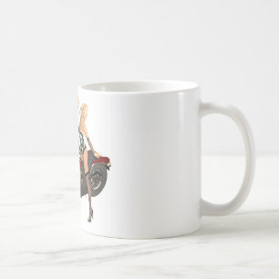 Pin-up fietsmeisjes koffiemok