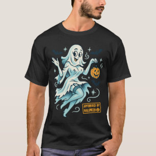 Pin-Up Ghost Girl - Spookachtig Schattige Hallowee T-shirt