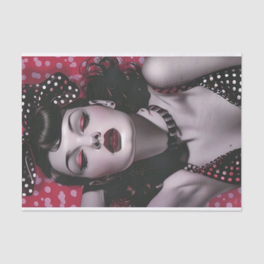  Pin Up Girl2 Tissuepapier (Voorkant)