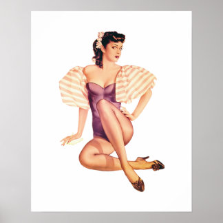 Pin Up Girl #11 @ GarysRetroGarage Poster