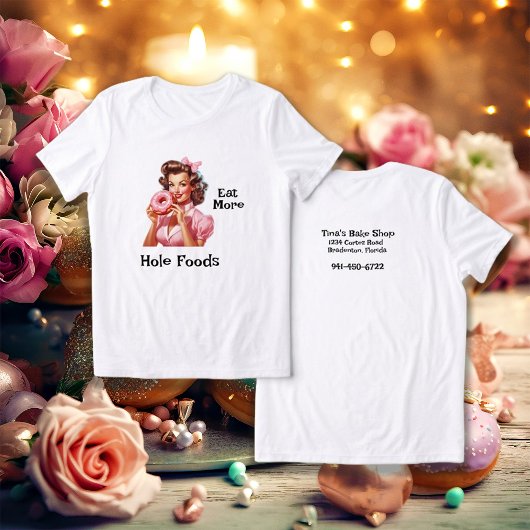 Pin-Up Girl Baker Thema Donut Tri-Blend Shirt