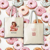 Pin-Up Girl - Baker Thema Eet meer Gat Voedingsmid Tote Bag
