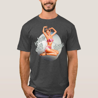 Pin-up-Girl-bommenwerper maakt tijd vrij voor neus T-shirt