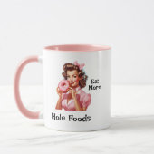 Pin-Up Girl Doughnut koffie Mok (Links)