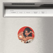 Pin-up-Girl-koelkast Magnet (Insitu (Vaatwasser))