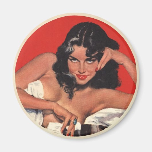 Pin-up-Girl-koelkast Magnet (Voorkant)
