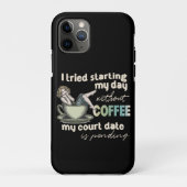 Pin-up Girl Koffieverslaafde Case-Mate iPhone Case (Achterkant)