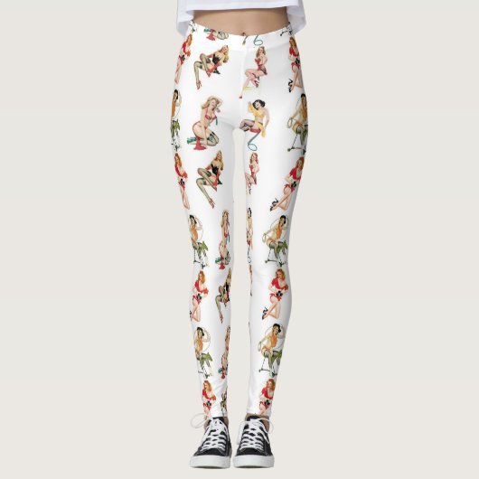Pin Up Girl Leggings door HAS Jewels (Voorkant)