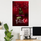 Pin Up Girl Poster (Thuiskantoor)