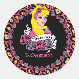 Pin-up Girl, Rock-a-Billy, Dank je Stickers