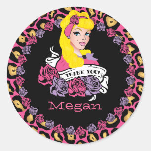 Pin-up Girl, Rock-a-Billy, Dank je Stickers