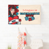 Pin-up Girl, Rock-a-Billy party Banner (Insitu)
