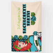 Pin-up Girl, Rock-a-Billy party Banner (Verticaal)