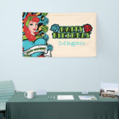 Pin-up Girl, Rock-a-Billy party Banner (Beurs)