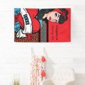 Pin-up Girl, Rock-a-Billy party Spandoek (Insitu)