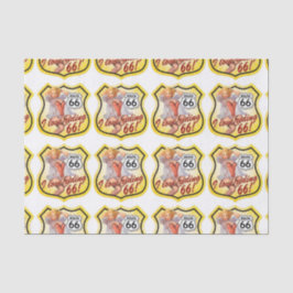 Pin Up Girl Route 66 Tissuepapier