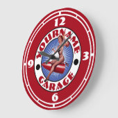 Pin-Up Girl Sjabloon Grote klok (Hoek)