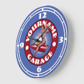  Pin-Up Girl Sjabloon Grote klok (Hoek)